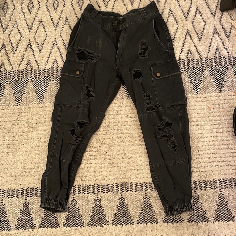 Carmar Cargo Pants With Rips View 2